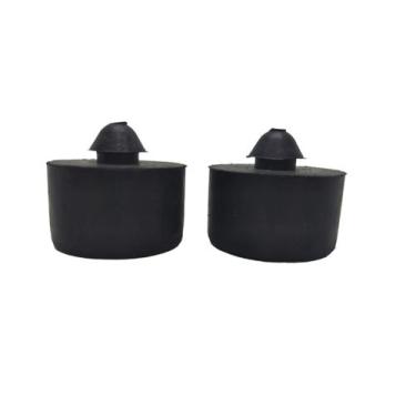 Imagem de Par Borracha Coxim Fixação Assento Redondo Honda Pop 100 110 - MotoBor