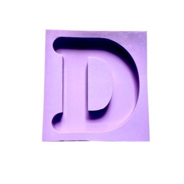 Imagem de R667 Molde de silicone luminária letra D resina decorar - confeitaria 