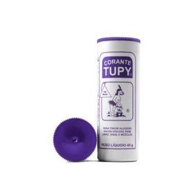 Imagem de 02 Corante Para Tingir Tecidos Roupa Artesanato 45g Tupy, Roxo