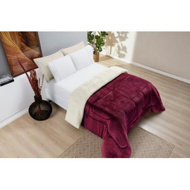 Imagem de Coberdrom everest queen - lã de carneiro manta flannel 1 peça - MAYRA 
