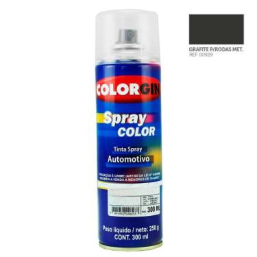 Imagem de Tinta Spray Automotiva GRAFITE P/ RODAS 300ml - COLORGIN