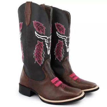 Imagem de Bota Texana Cara de Boi Feminina - 8 Segundos, 39