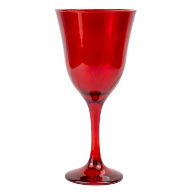 Imagem de Taça Vinho Lirio Cor Vermelha Super Luxo 330 ml  - Vidro
