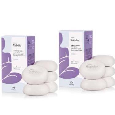 Imagem de Kit 2 Caixas de Sabonete Natura Todo dia 10 Unidades, Algodão/Algodão