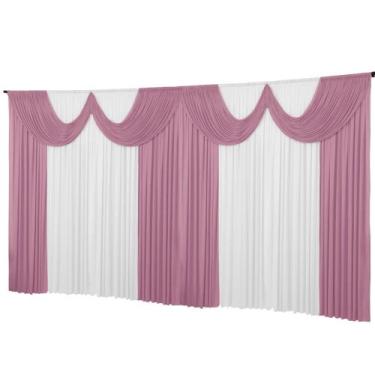 Imagem de Cortina De Malha Helanca Paris Igreja Festas Eventos 10 metros - Denni