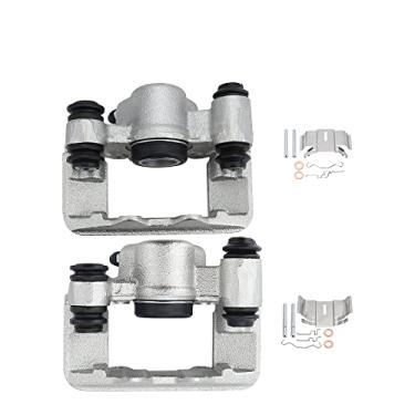 Imagem de IRONTEK 192970 192971 Pinça de freio traseira do lado do motorista e do passageiro apto para 2004 2005 para Toyota RAV4, traseira esquerda e direita nova pinça de freio a disco 192970 192971