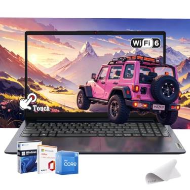 Imagem de Lenovo IdeaPad Laptop com tela sensível ao toque de 15,6 polegadas, tela FHD (1920 x 1080), Intel Core i5 1235U, 16 GB de memória, SSD PCIe de 512 GB, Windows 11Pro, Office 365 de 1 ano (16 GB de RAM