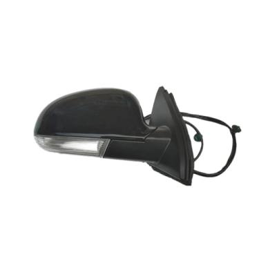 Imagem de Conjunto de espelho retrovisor de carro, lente de ajuste elétrico, aquecimento, lâmpada de direção, acessório automotivo 1K1857508BG, compatível com Jetta MK5 2005-2011(Black Right)