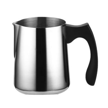 Imagem de YWJLQH Espresso Latte Arte Copo Merta Licro Jug Surface Limpa Fácil de Limpar facilmente para usar molhos de café com cafeteira, 600ml