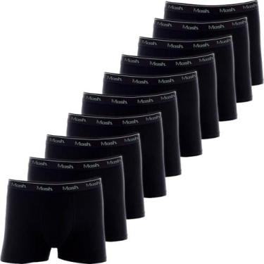 Imagem de Kit 10 Cuecas Boxer Mash Algodão Box Confortável Cueca Masculina Cós E