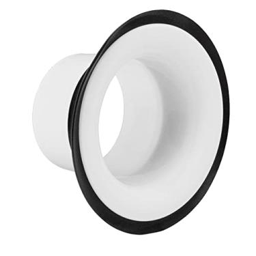 Imagem de Drum Enhancer ABS Rubber Bass Drums Kick Boost Acessórios com Abertura Adesivo Protetor para Kit de Bateria (Branco)