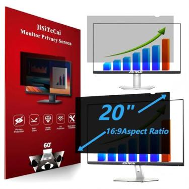 Imagem de JiSiTeCai Filtro De Tela De Privacidade De Computador 16:9 De 20 Polegadas Para Monitor - Escudo De Privacidade E Protetor Antirreflexo