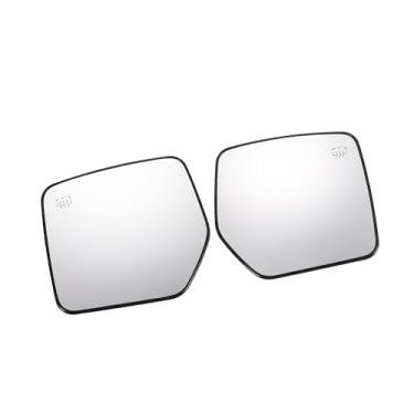Imagem de REPAIROCK Par de reposição de vidro retrovisor esquerdo direito do carro com placa de suporte vidro branco aquecido para Jeep Compass Patriot 2007-2017 peças de reposição automotiva