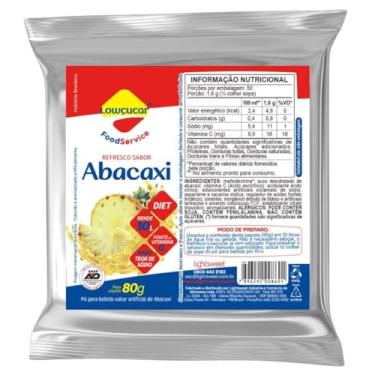 Imagem de Refresco Suco em Pó Sabor Abacaxi Zero Açúcares 80g - Magro Lowçúcar