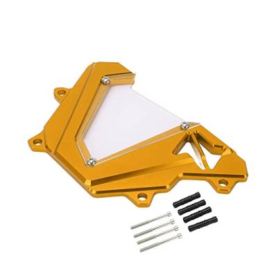 Imagem de Spraqueta frontal da motocicleta BordStract, multicoloria de proteção contra rodas de roda dentada opcional CNC Proteção de reposição de liga de alumínio contra areia, pedras e (Ouro)