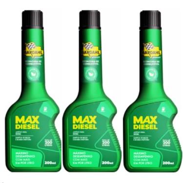 Imagem de Kit C/3 Bardahl Aditivo Combustível Max Diesel 200ml Combustível