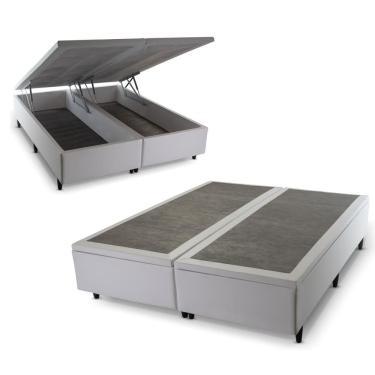 Imagem de Base Box Baú Branco Queen Size 158x198x45 - King House
