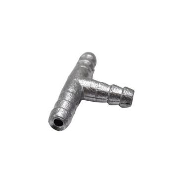 Imagem de Conexão Tee para instalação de gás dupla saída Tee 3/8 Bico Mangueira 