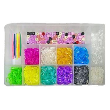 Imagem de Kit Pulseira De Elástico Com Caixa Organizadora M Euqfiz