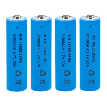 Imagem de Bateria 18650 recarregável AFSONGOO 3.7V, pacote com 4 lanternas