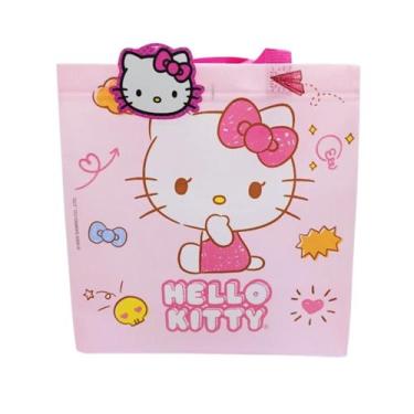 Imagem de Sacola Bolsa Ecológica Reutilizável Portátil Hello Kitty - Sanrio