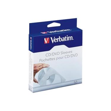 Imagem de Verbatim Capas de papel para CD/DVD - com janela transparente, pacote com 50