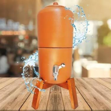 Imagem de Filtro De Água 6L Apartamento Cozinha Bancada Apoio Mais Suporte de Ma