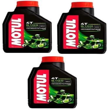 Imagem de Oleo moto motul 5100 15w50 4t - 1l 3 unidades