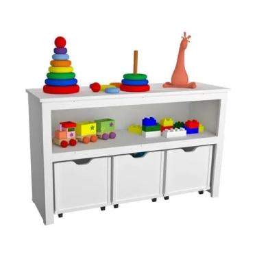 Imagem de Organizador Infantil Com Baús Atena 100% Mdf (brinquedos)