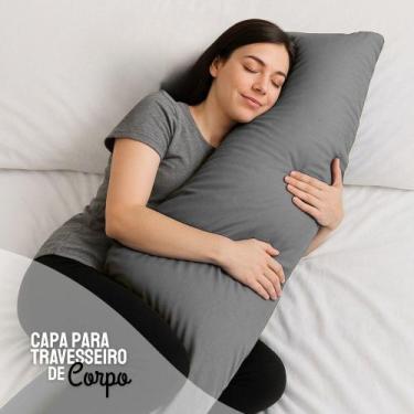 Imagem de Capa p/ Travesseiro de Corpo Impermeável 50x140cm Com Zíper Coloridas 