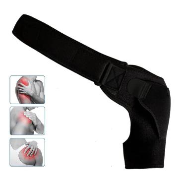 Imagem de Ombreira Ortopedica Compressao Ajustavel Fisioterapia Protege Ombro Alivia Dor Tensao Lesao Muscular