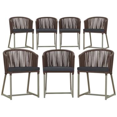 Imagem de 6 Cadeiras de Jantar Área Noronha em Alumínio