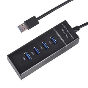 Imagem de Hub Usb 3.0 C/4 Portas Alta Velocidade 5.0 Gbps Uh-30 Preto