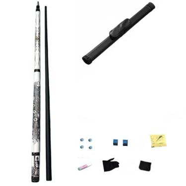 Imagem de Taco de Sinuca Profissional CQBXRD - Bordo Canadense 1/2 Construção, 147cm (58in), Cabeça 10,5mm/11,5mm (Tacos de bilhar e acessórios+ barril de tacos, 11.5mm)