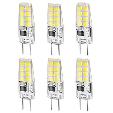 Imagem de LEKE Lâmpada G8 Branca 3W Led Equivalente A Halógena 20W-25W Ca 110V/120V/130V Luz Regulável 6000K (Pacote Com 6)