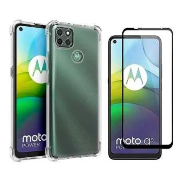 Imagem de Kit Capa Anti Shock + Pelicula Vidro 3d Motorola Moto G9 Power - Unive