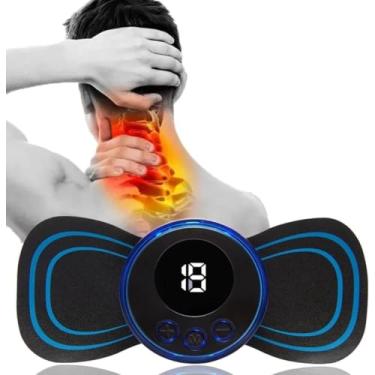 Imagem de Massageador EMS Eletroterapia TENS para Alívio de Dores Musculares – Portátil, Multiárea (Pescoço, Costas, Abdômen, Pernas) com Vários Modos e Intensidades – Recarregável USB