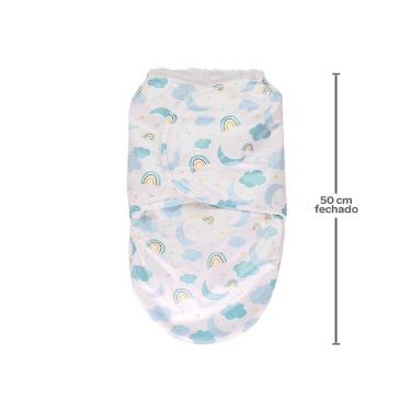 Imagem de Saco De Dormir Buba Baby Super Soft Estampado Azul