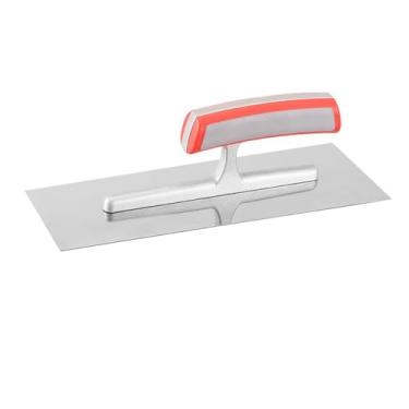 Imagem de Ioensy Desempenadeira de gesso, desempenadeira de ladrilhos, cabo antiderrapante, ferramenta de construção, plana para drywall, revestimentos de piscinas, 27cmx10cm