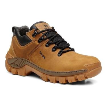 Imagem de Bota Coturno Masculino Couro Legítimo Cano Curto Trilha Top - via livr
