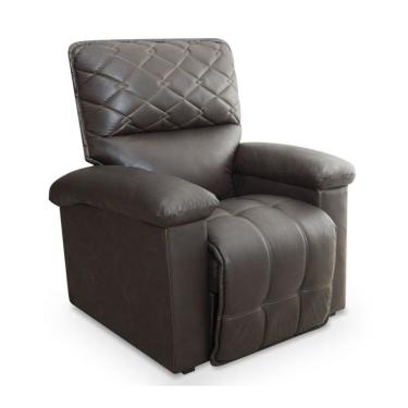 Imagem de Poltrona Reclinável Gávea Revestimento Sintético Marrom
