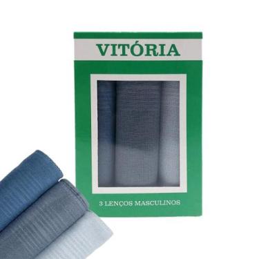 Imagem de Kit 3 Lenço de Bolso Masculino para Terno Vitoria - Vitória, Cinza