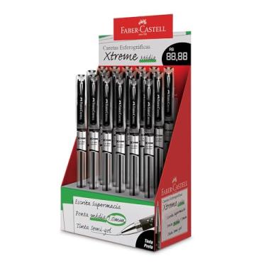 Imagem de Caneta Esferográfica, Faber-Castell, Xtreme, 1.0mm, XT10/PR.N, Preta, Display com 18 unidades