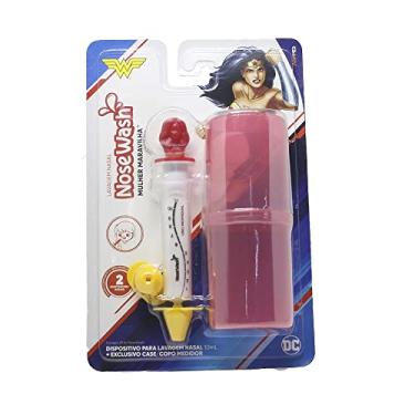 Imagem de Seringa de Lavagem Nasal Para Bebês e Crianças + Copo Medidor NoseWash (Mulher Maravilha)