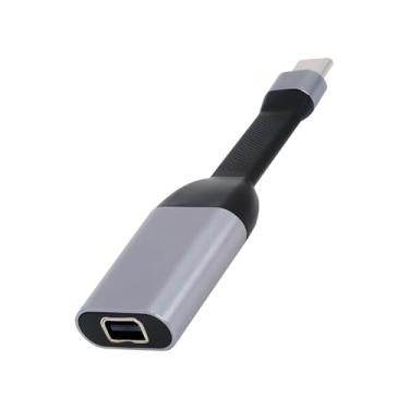 Imagem de CY Cabo USB-C Tipo-C para Mini DP Displayport 4K 60hz Sink Adaptador HDTV Ultra Slim Flat Cable 1080p para Laptop Tablet Telefone