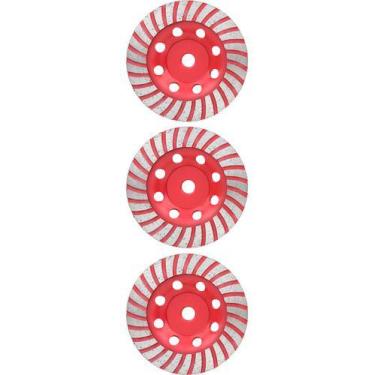 Imagem de Kit 3 Discos Desbaste Diamantado Turbo Cortag 115mm 61753