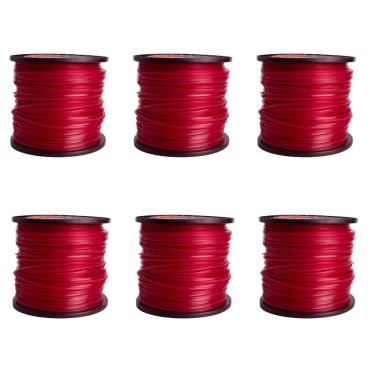 Imagem de KIT 6 Bobinas Fio Nylon Quadrado Roçadeira 3mm 2kg - Sanre Brasil