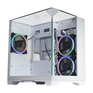 Imagem de Gabinete Gamer Aquario CG-W3K3 Visão Infinito Branco Micro ATX sem fan