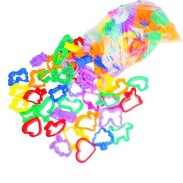 Imagem de 500 Cortador Molde Forminha p/Massinha de Modelar Lembrancinha Prenda Kit Festa