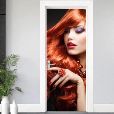 Imagem de Adesivo para porta salão de beleza - shopp do adesivo